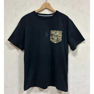 エクストララージ(XLARGE)のXLARGE エクストララージ メンズ迷彩ポケット 半袖Tシャツ ブラック L(Tシャツ/カットソー(半袖/袖なし))