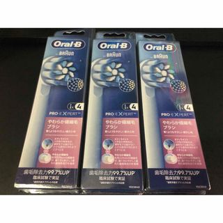 ブラウン(BRAUN)のOral-B「やわらか極細毛 替えブラシ4本入 」×3  新品未開封(電動歯ブラシ)