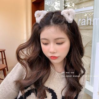 【爆売】ヘアーアクセサリー　ヘアクリップ　猫耳　キャット　コスプレ　韓国　韓国風(バレッタ/ヘアクリップ)