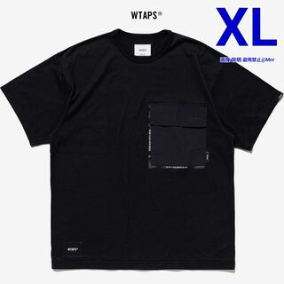 ダブルタップス(W)taps)のWTAPS CONTAIN SS CTPL. GPS 黒 XL ポケットTシャツ(Tシャツ/カットソー(半袖/袖なし))