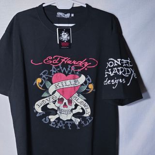 新品 Tシャツ 4L エドハーディー ラブキルズスローリー カットソー タトゥー