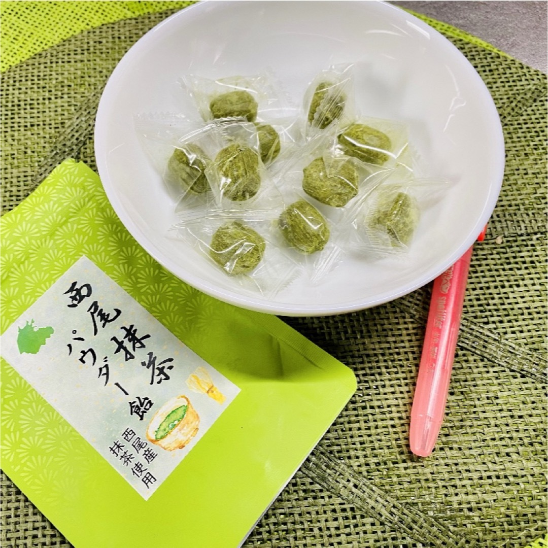 【自社地域ブランド】西尾抹茶パウダー飴【地域ブランド西尾産抹茶使用】2袋 食品/飲料/酒の食品(菓子/デザート)の商品写真