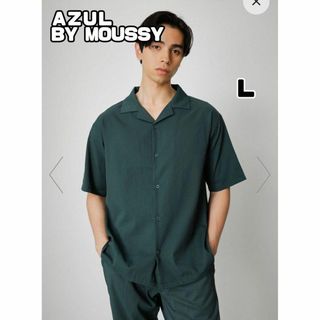 AZUL by moussy - 【美品】AZUL 涼シャツ　グリーン　L