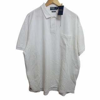 ポロラルフローレン(POLO RALPH LAUREN)のポロ バイ ラルフローレン タグ付 ポロシャツ カットソー 半袖 白 L(ポロシャツ)