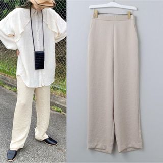 ロク(6 (ROKU))の6(ROKU) SATIN ZIP PANTS サテンパンツ サテンジップパンツ(カジュアルパンツ)