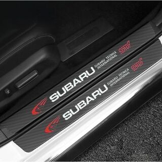 S121【SUBARU STI】ドア フット プロテクター カーボン 