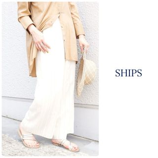 シップス(SHIPS)のSHIPS ストライプパンツ　ワイドパンツ(カジュアルパンツ)