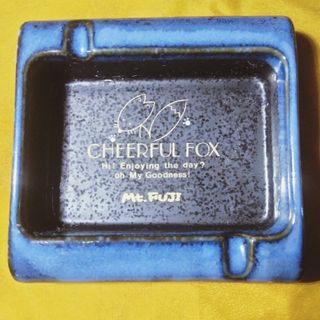 レトロCHEERFUL FOX富士山の灰皿(その他)