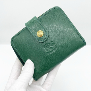 イルビゾンテ(IL BISONTE)の新品 イルビゾンテ 財布 グリーン  緑 ラウンドジップ(財布)