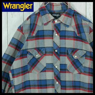 ラングラー(Wrangler)の【希少】ラングラー 90s シャツ ネル ウエスタン ビッグシルエット 長袖(シャツ)