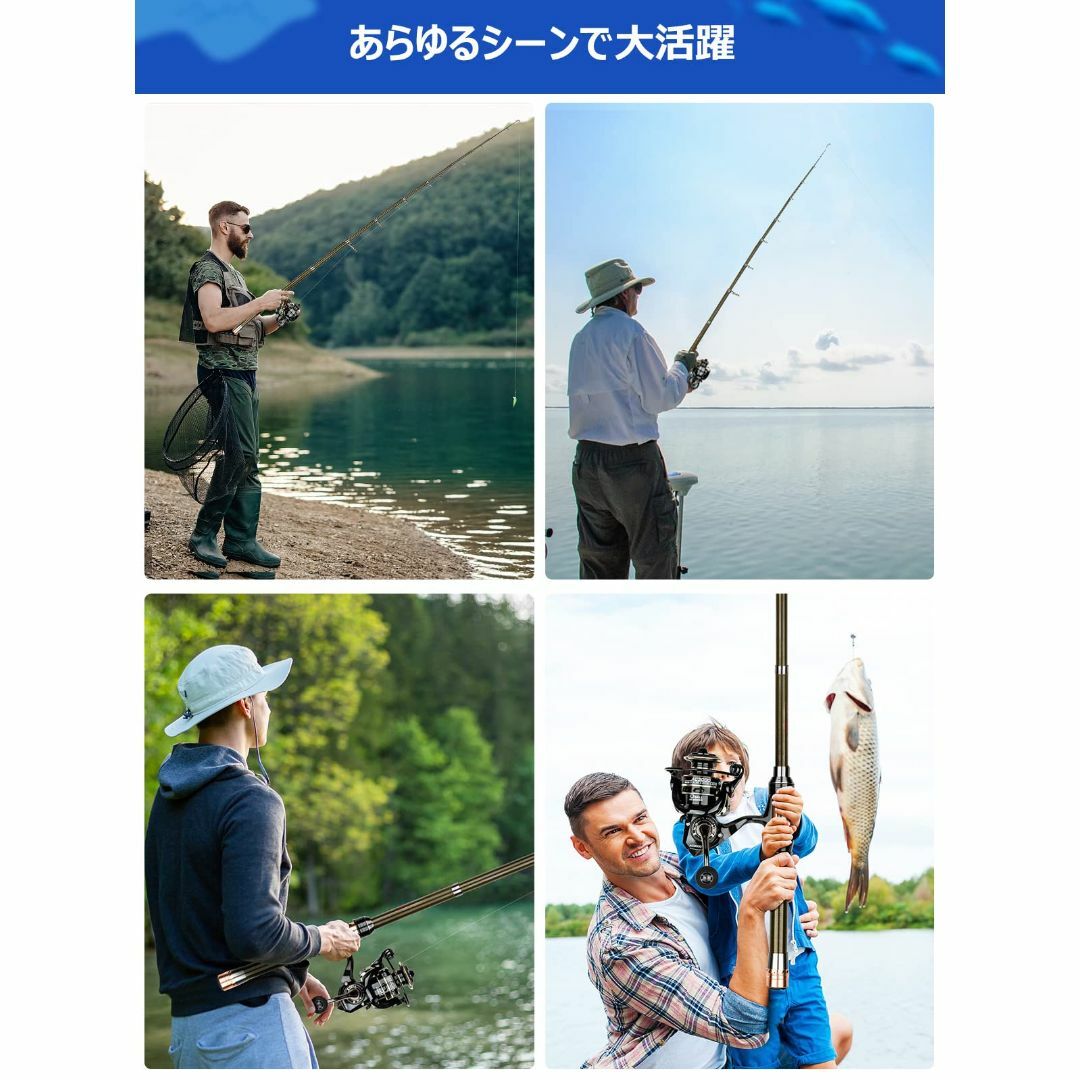 サイズ:2.1m】釣竿セット 釣竿 リールセット 2.1m炭素伸縮投げ竿 サイズ:2.1m】釣竿セット 釣竿 リールセット 2.1m炭素伸縮投げ竿