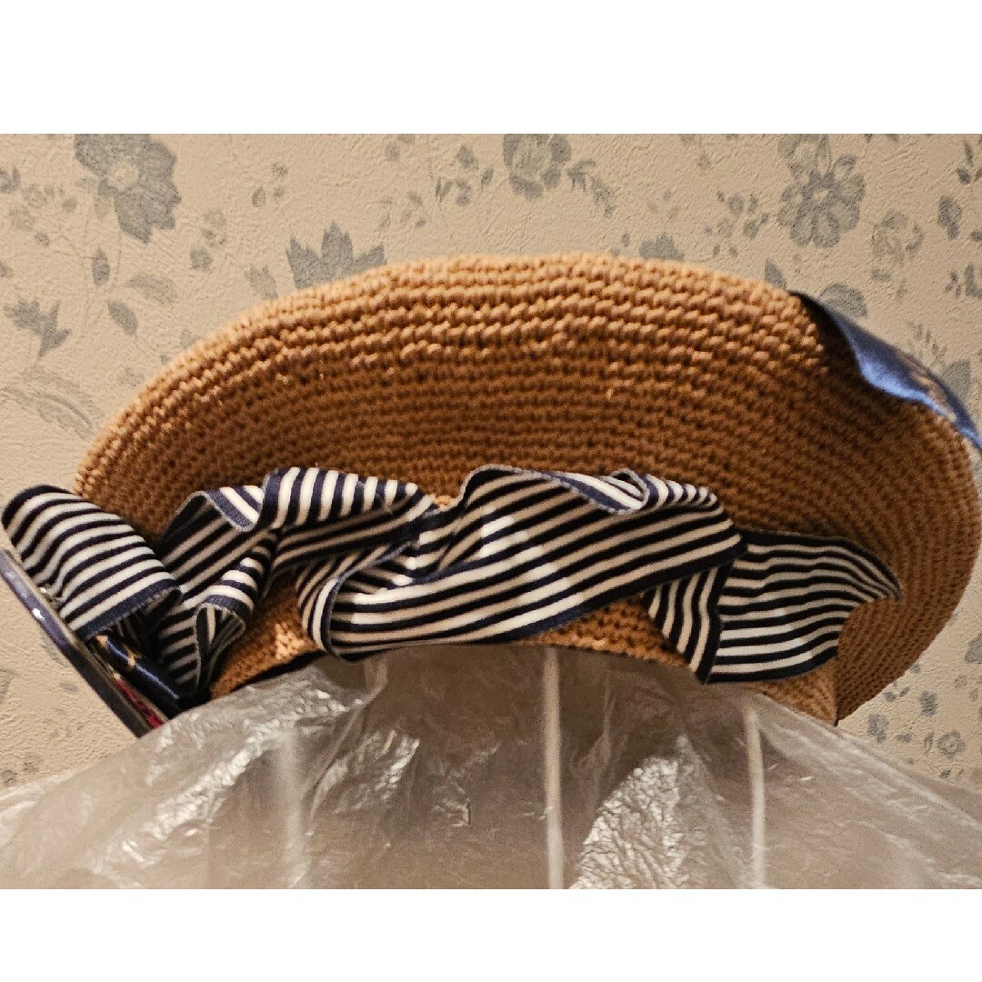 metamorphose temps de fille(メタモルフォーゼタンドゥフィーユ)のメタモルフォーゼタンドゥフィーユ チェリー 紺 サマーベレー帽 レディースの帽子(ハンチング/ベレー帽)の商品写真