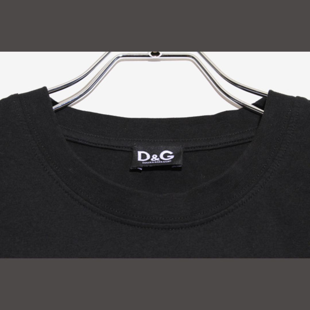 D&G(ディーアンドジー)の D&G ピースマーク コットン プリント 半袖Tシャツ M ブラック メンズのトップス(Tシャツ/カットソー(半袖/袖なし))の商品写真