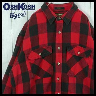 OshKosh - 【希少】オシュコシュ シャツ USA製 チェック ヘビーフランネス XL 長袖