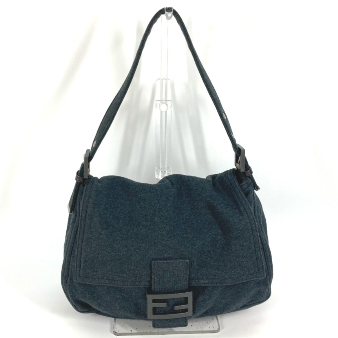 フェンディ FENDI マンマバケット ショルダーバッグ ニット グレー フェンディ FENDI マンマバケット ショルダーバッグ ニット グレー
