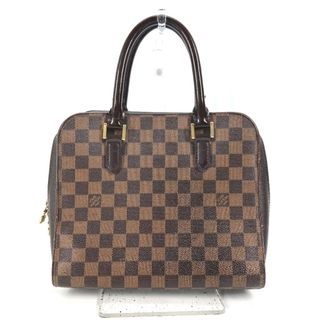 ルイヴィトン(LOUIS VUITTON)のルイヴィトン LOUIS VUITTON トリアナ N51155 ダミエ カバン トートバッグ ハンドバッグ ダミエキャンバス エベヌ ブラウン(ハンドバッグ)