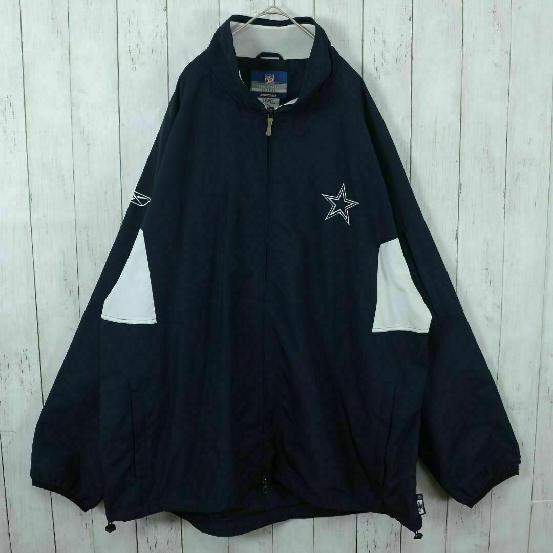 【希少】リーボック ナイロンジャケット 韓国製 NFL カウボーイズ 2XL メンズのジャケット/アウター(ナイロンジャケット)の商品写真