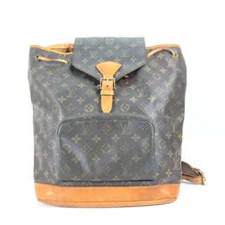 ルイヴィトン(LOUIS VUITTON)のルイヴィトン LOUIS VUITTON モンスリGM M51135 モノグラム バックパック カバン リュックサック モノグラムキャンバス ブラウン(リュック/バックパック)