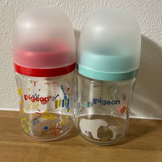 ピジョン(Pigeon)のPigeonガラス哺乳瓶160ml✖️2本(哺乳ビン)