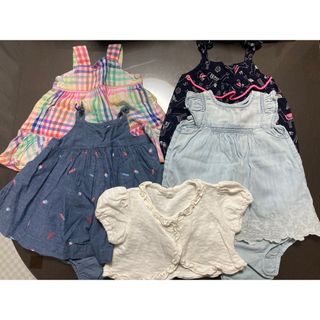 ベビーギャップ(babyGAP)のbabyGAP ワンピース ロンパース 4枚セット(ワンピース)