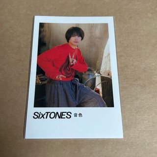 SixTONES 音色 ポラロイド風カード 松村北斗(アイドルグッズ)