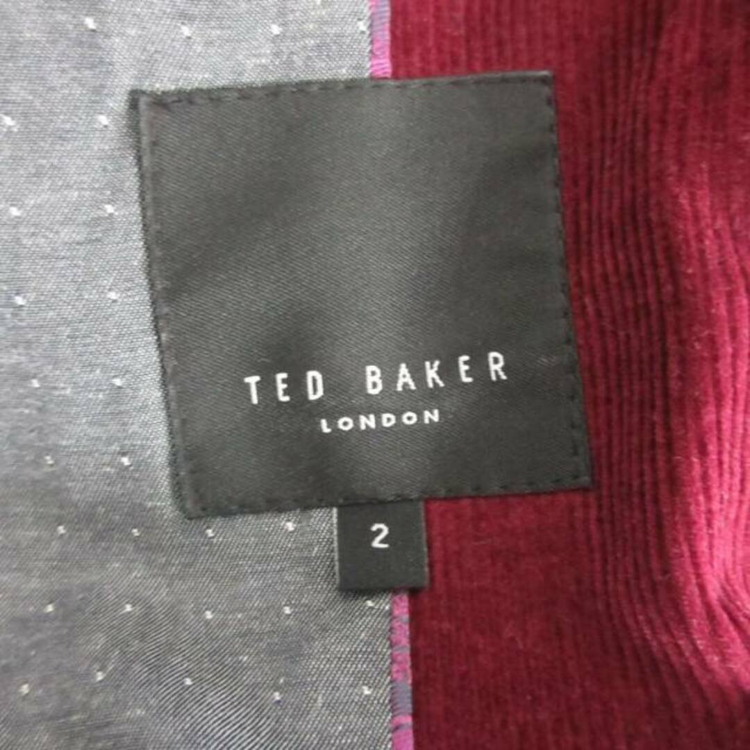TED BAKER(テッドベイカー)のテッドベーカー コーデュロイテーラードジャケット ブレザー 赤 約L ■DMW メンズのジャケット/アウター(テーラードジャケット)の商品写真