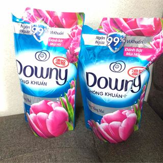 ダウニー　柔軟剤　サンライズフレッシュ　downy 水色　ピンク　お花　ベトナム(洗剤/柔軟剤)