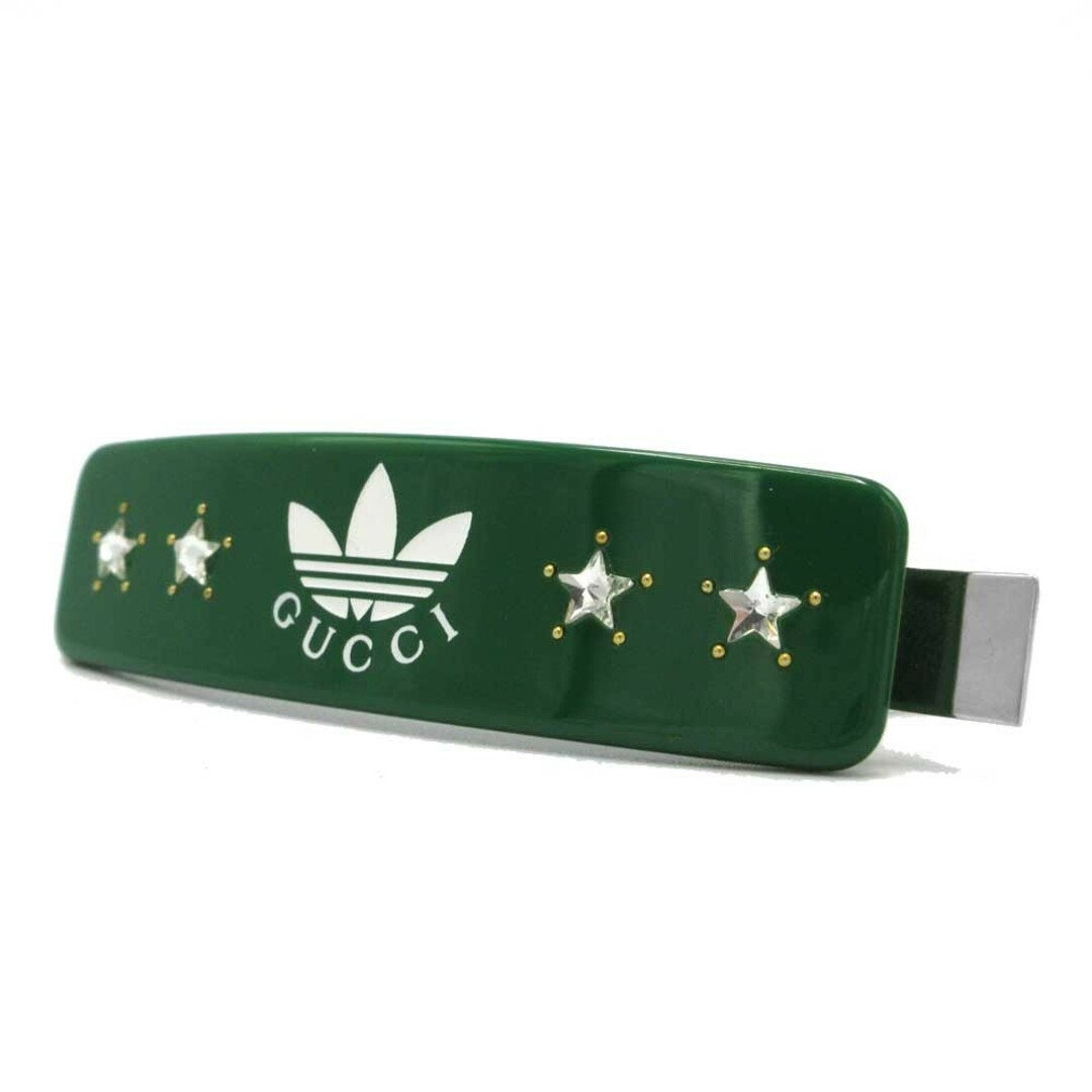 Gucci(グッチ)のグッチ adidas x GUCCI バレッ 702940 IAABI 8516 レディースのヘアアクセサリー(バレッタ/ヘアクリップ)の商品写真