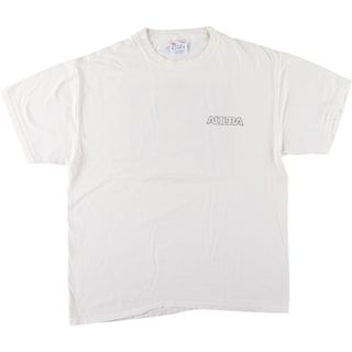 ヘインズ(Hanes)の古着 90年代 ヘインズ Hanes BEEFY-T 青タグ バックプリント プリントTシャツ メンズL ヴィンテージ /eaa442817(Tシャツ/カットソー(半袖/袖なし))