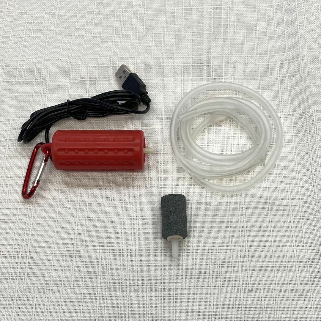 エアーポンプ USB型エアポンプで釣りや熱帯魚水槽用の酸素ポンプで車収納もできる その他のペット用品(アクアリウム)の商品写真