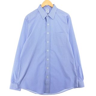 ブルックスブラザース(Brooks Brothers)の古着 ブルックスブラザーズ Brooks Brothers 1818 長袖 コットンチェックシャツ メンズL /eaa443619(シャツ)