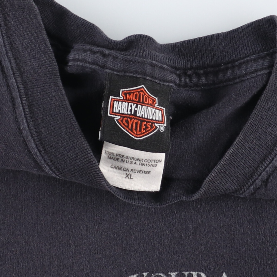 Harley Davidson(ハーレーダビッドソン)の古着 00年代 ハーレーダビッドソン Harley-Davidson ロングTシャツ ロンT USA製 メンズXL /eaa438579 メンズのトップス(Tシャツ/カットソー(半袖/袖なし))の商品写真
