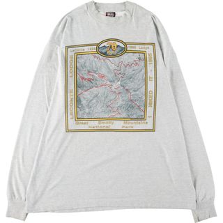 フルーツオブザルーム(FRUIT OF THE LOOM)の古着 90年代 フルーツオブザルーム FRUIT OF THE LOOM ロングTシャツ ロンT USA製 メンズXL ヴィンテージ /eaa438588(Tシャツ/カットソー(半袖/袖なし))