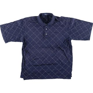 ラルフローレン(Ralph Lauren)の古着 ラルフローレン Ralph Lauren POLO GOLF ポロゴルフ 半袖 チェック ポロシャツ メンズL /eaa442406(ポロシャツ)