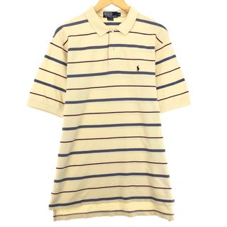 ラルフローレン(Ralph Lauren)の古着 ラルフローレン Ralph Lauren POLO by Ralph Lauren 半袖 ボーダー ポロシャツ メンズXL /eaa445780(ポロシャツ)