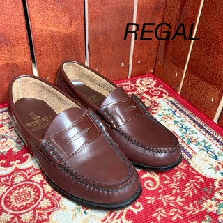 リーガル(REGAL)のREGALコインローファーブラウン22.5cm(ローファー/革靴)