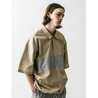 ビューティアンドユースユナイテッドアローズ(BEAUTY&YOUTH UNITED ARROWS)のmonkey time ブロード カラー ブロック シャツ(シャツ)