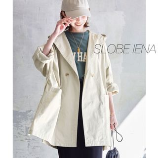 スローブイエナ(SLOBE IENA)の【SLOBE IENA】新品・未使用★タイプライターフードポンチョコート(ブルゾン)