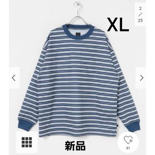 ダイワ(DAIWA)のDAIWA PIER39  ボーダー　ロングTシャツ　XLサイズ　新品(Tシャツ/カットソー(七分/長袖))