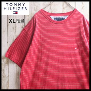 TOMMY HILFIGER - トミー ヒルフィガー TOMMY HILFIGER  古着 ボーダー柄 XL相当