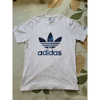 アディダス(adidas)のadidas アディダス 半袖Tシャツ 着用回数1回 ホワイトサイズXL 美品(Tシャツ/カットソー(半袖/袖なし))