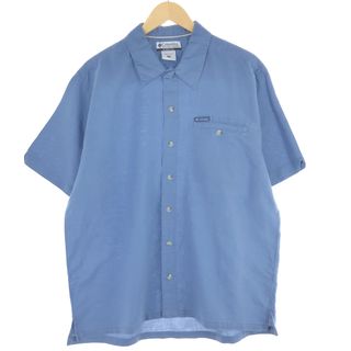 コロンビア(Columbia)の古着 コロンビア Columbia Sportswear Company 半袖 リネンシャツ メンズM /eaa442570(シャツ)