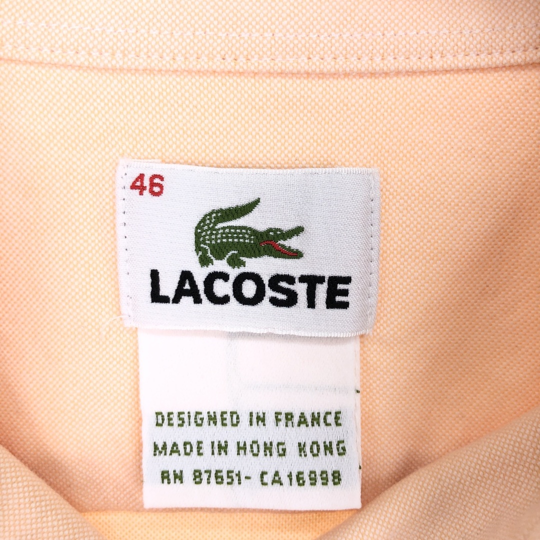 LACOSTE(ラコステ)の古着 ラコステ LACOSTE 長袖 ボタンダウンシャツ 46 メンズXXL /eaa443167 メンズのトップス(シャツ)の商品写真