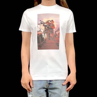 新品 バックトゥザフューチャー3 マーティ ドク 西部劇タイムスリップ Tシャツ(Tシャツ/カットソー(半袖/袖なし))