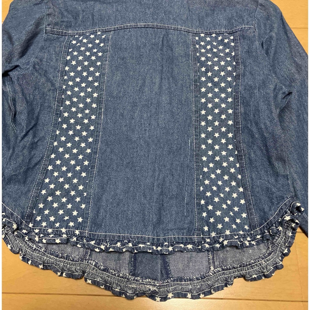 デニムシャツ　POMEWAY   130 キッズ/ベビー/マタニティのキッズ服女の子用(90cm~)(ブラウス)の商品写真