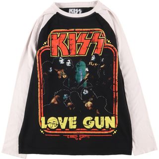 古着 KISS キッス ラグラン ロンT バンドTシャツ バンT メンズM /eaa410265(Tシャツ/カットソー(半袖/袖なし))