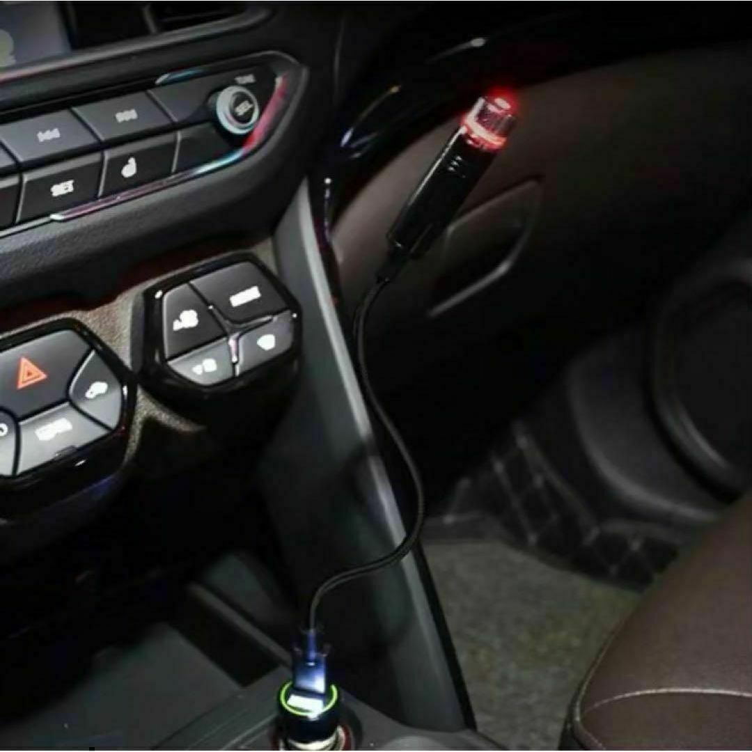ルーフプロジェクター USB 星空 イルミネーション LED 車内 紫 自動車/バイクの自動車(車内アクセサリ)の商品写真