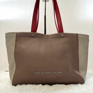 MARC BY MARC JACOBS - マークジェイコブス トートバッグ バイカラー レザー シボ アイボリー ピンク