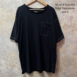 Yohji Yamamoto - BLACK Scandal YohjiYamamoto Tシャツ オーバーサイズ