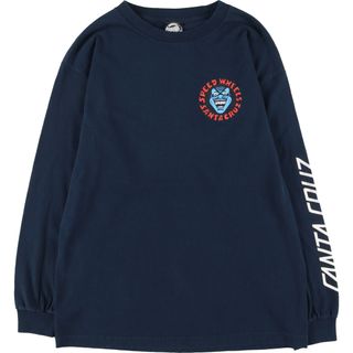 古着 サンタクルーズ SANTA CRUZ バックプリント ロングTシャツ ロンT メンズM /eaa438597(Tシャツ/カットソー(半袖/袖なし))